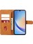 Samsung Galaxy M55 5g Kılıf Buzağı Dokulu Manyetik Tokalı Deri Cüzdan Telefon Kapağı-Haki (Yurt Dışından) 4