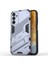 Samsung Galaxy M15 5g Kılıf Kickstand Çizilmez Pc+Tpu Zırh Telefon Kapağı-Koyu Mavi (Yurt Dışından) 1