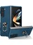 Samsung Galaxy Z Fold5 5g Kılıf Metal Kickstand Sert Pc Telefon Kapağı-Safir (Yurt Dışından) 1