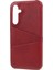 Samsung Galaxy S24+CASE Pu+Pc Düşme Önleyici Telefon Kılıfı 2 Kart Yuvalı-Kırmızı (Yurt Dışından) 4