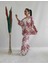 Pembe Renk Desenli Ikili Kimono Takım (Rahat Kalıp) 2