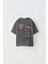 Always On Yazılı Futbol Tasarım Baskılı Füme Çocuk T-Shirt 1