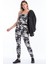 Kadın Antrasit Desenli Tulum 65N12497 1