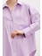 Regular Fit Poplin Gömlek Lila 3