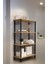Yüksek Kalite Banyo Düzenleyici 4 Raflı Banyo Dolabı Çok Amaçlı Dolap Geniş Kitaplık Mutfak Rafı 7
