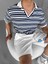 Oversize Yarım Pat Yaka Fileli Esnek T-Shirt Lacivert Beyaz 1