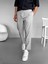 Slim Fit Carrot Kesim Paraşüt Kumaş Lastikli Pantolon Gri 2