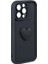 Kalpli Siyah Silikon Telefon Kılıfı - DK196 - iPhone 14 Promax 2