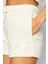 Sportswear Essential Fleece Loose Fit Short Geniş Ağlı Bol Kesim Kadın Şortu Krem 2