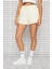 Sportswear Essential Fleece Loose Fit Short Geniş Ağlı Bol Kesim Kadın Şortu Krem 4