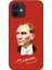 Apple iPhone 12 Mini Atatürk Imzalı Kırmızı Telefon Kılıfı 1