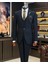 İtalyan stil ceket yelek pantolon takım elbise Siyah T12526 1