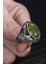 Peridot Taşlı El Işlemeli 925 Ayar Gümüş Erkek Yüzük 1