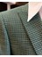 İtalyan stil slim fit kazayağı desen erkek ceket yeşil T12539 5
