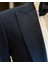 Italyan Kesim Slim Fit Sivri Yaka Ceket Pantolon Damatlık Set Lacivert T11837 3
