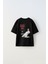 Bring Your Game Yazılı Futbol Tasarım Baskılı Siyah Çocuk T-Shirt 1