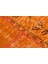 Otantik El Dokuma Patchwork Halı Turuncu 4