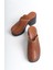 Hakiki Deri Taba 10 cm Platform Ortopedik Sabo Terlik TMD202490 5