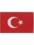 Turkey Türkiye Türk Bayrak Nakış Işleme Arma Patch Peç 5x8 cm 1