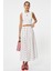 x Tuba Ünsal - Çilek Baskılı Crop Atlet Asimetrik Kesim Slim Fit 4SAK10073UK 1