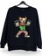 Şeytan Palyaço Baskılı Bisiklet Yaka Oversize Sweatshirt 1