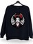Geisha Baskılı Bisiklet Yaka Oversize Sweatshirt 1
