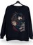 Kurt Jujutsu Kaisen Baskılı Bisiklet Yaka Oversize Sweatshirt Anime Manga Siyah 1