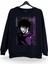 Megumi Jujutsu Kaisen Baskılı Bisiklet Yaka Oversize Sweatshirt Anime Manga 1