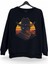 Esrarengiz Western Erkek Kovboy Baskılı Bisiklet Yaka Oversize Sweatshirt 1