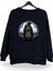 Gotik Penguen Baskılı Bisiklet Yaka Oversize Sweatshirt 1