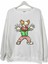 Şeytan Palyaço Baskılı Bisiklet Yaka Oversize Sweatshirt 1
