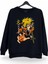 Minato Namikaze Naruto Baskılı Bisiklet Yaka Oversize Sweatshirt Anime Manga Siyah 1