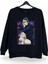 Maki Jujutsu Kaisen Baskılı Bisiklet Yaka Oversize Sweatshirt Anime Manga Siyah 1