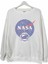 Nasa Baskılı Bisiklet Yaka Oversize Sweatshirt 1