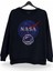 Nasa Baskılı Bisiklet Yaka Oversize Sweatshirt 1