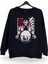 Tatakae Attack On Titan Baskılı Bisiklet Yaka Oversize Sweatshirt Anime Manga Siyah 1