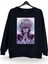 Satoru Gojo Jujutsu Kaisen Mor Baskılı Bisiklet Yaka Oversize Sweatshirt Anime Manga 1