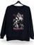 Himeno Chainsaw Man Baskılı Bisiklet Yaka Oversize Sweatshirt Anime Manga Siyah 1