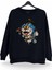 Robot Doraemon Baskılı Bisiklet Yaka Oversize Sweatshirt 1