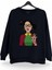 La Toxica Baskılı Bisiklet Yaka Oversize Sweatshirt 1