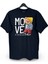 Move Forward Cool Ayıcık Baskılı Loose Fit Bisiklet Yaka Unisex Tişört Siyah 1