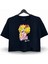 Şeker Kız Candy Baskılı Oversize Crop Tişört 1