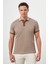 Erkek Taba Trend Polo Yaka Dynamic Fit T-Shirt 1