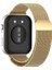 Huawei Watch Fit 3 Uyumlu Kordon Paslanmaz Çelik Metal Bükülmeye Dayanıklı Manyetik Klips Saat Kayış 2