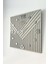 Square Long Pattern Aynalı Kare Çizgili 50 x 50 cm Sessiz Mekanizma Duvar Saati 2