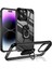 iPhone 14 Pro Max Yüzüklü ve Kenarları Renkli Köşe Korumalı Mola Premium Pc Silikon Kılıf 1