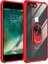 iPhone 8 Plus Yüzüklü ve Kenarları Renkli Köşe Korumalı Mola Premium Pc Silikon Kılıf 1