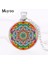 Bronz Tarzı No.11 Boyutu Budizm Mandala Logo Kolye Kolye Om Yoga Sanat Çakra Kutsal Geometri Kolye Dini Takı Muska Kolye Hz1 (Yurt Dışından) 2