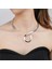 Gümüş Ukmoc Punk Metal Tork Chokers Kolye Kadınlar Için Moda Takı Boyunluk Bildirimi Kolye Altın ve Gümüş Renk (Yurt Dışından) 3