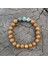 Altın Rengi 8mm Ahşap Tahıl Kumtaşı, Qinghai Yeşim Japa Mala Seti, Meditasyon Mala, Namaste Yoga Takı, Budist Mala Namaz Boncuk, 108 Mala Boncuk (Yurt Dışından) 1
